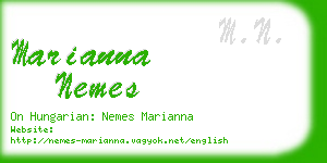 marianna nemes business card